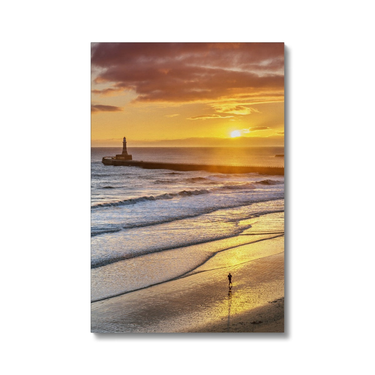 Printed Canvas - Roker Sunrise by David Allan